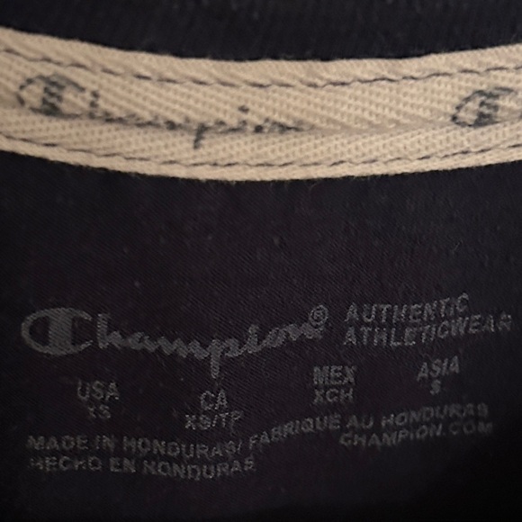 Champion Kids Navy Blue T-Shirt with Logo, size XS - Picture 4 of 5